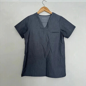 Mandala Scrubs Top One Pocket Grey XS medical doctor nurse office wear uniform